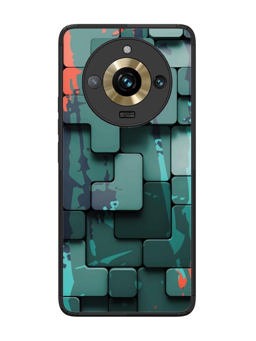 Abstract Geometric Mosaic Glossy Soft Edge Case for Realme 11 Pro Plus (5G) Chachhi