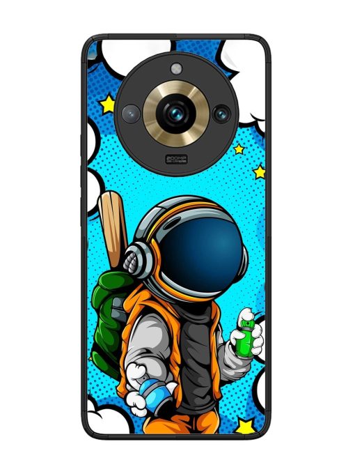 Space Graffiti Artist Glossy Soft Edge Case for Realme 11 Pro Plus (5G) Chachhi