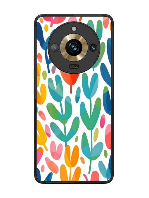 Rainbow Of Blooms Glossy Soft Edge Case for Realme 11 Pro Plus (5G) Chachhi