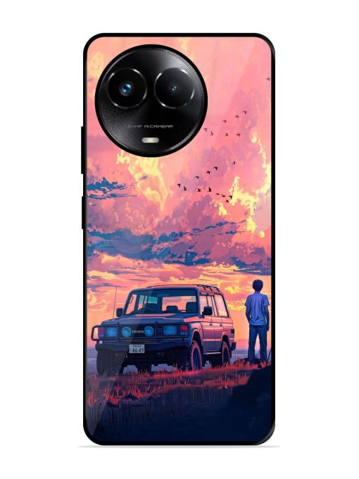 Solitude'S Horizon Glossy Soft Edge Case for Realme 11X (5G) Chachhi