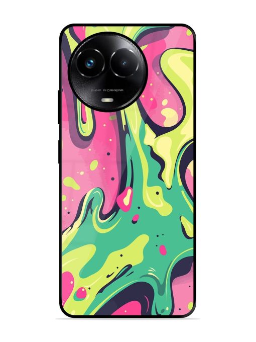 Gooey Grooves Glossy Soft Edge Case for Realme 11X (5G) Chachhi