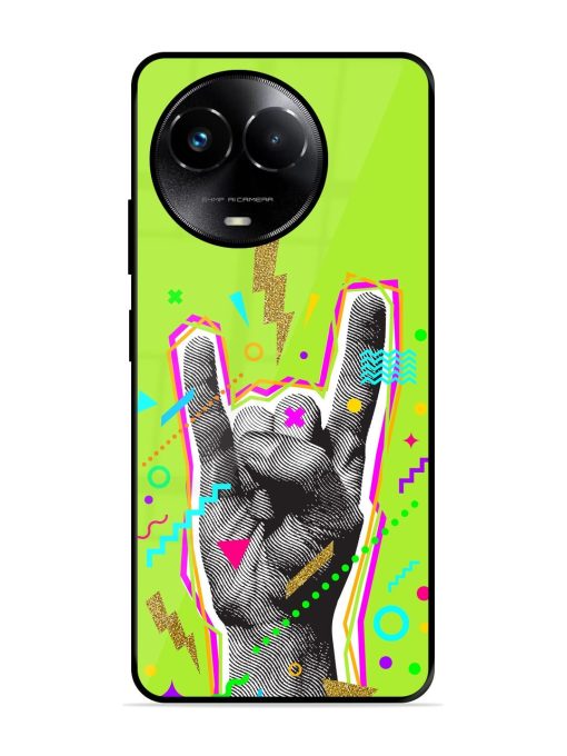 Neon Rock Glossy Soft Edge Case for Realme 11X (5G) Chachhi