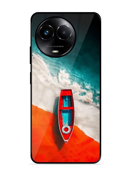 Crimson Tide Glossy Soft Edge Case for Realme 11X (5G) Chachhi