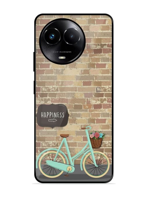 Pedaling Towards Happiness Glossy Soft Edge Case for Realme 11X (5G) Chachhi