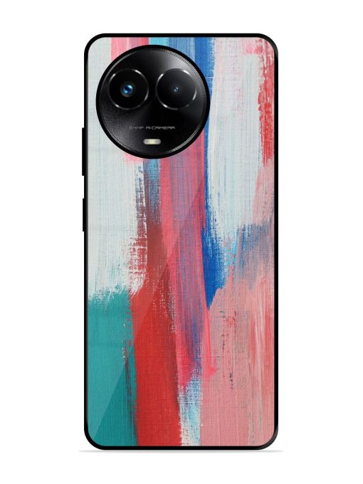 Colorful Chaos Glossy Soft Edge Case for Realme 11X (5G) Chachhi