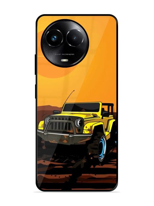 Sunset Cruise Glossy Soft Edge Case for Realme 11X (5G) Chachhi