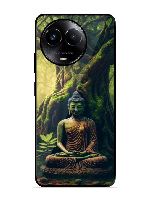 Green Buddha Art Glossy Soft Edge Case for Realme 11X (5G) Chachhi