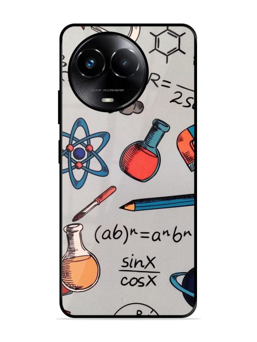 Science Doodle Glossy Soft Edge Case for Realme 11X (5G) Chachhi