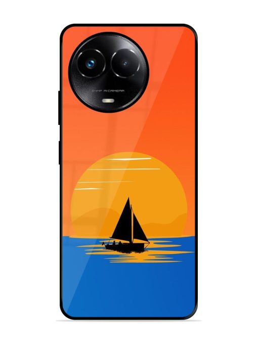 Sunset Sail Glossy Soft Edge Case for Realme 11X (5G) Chachhi