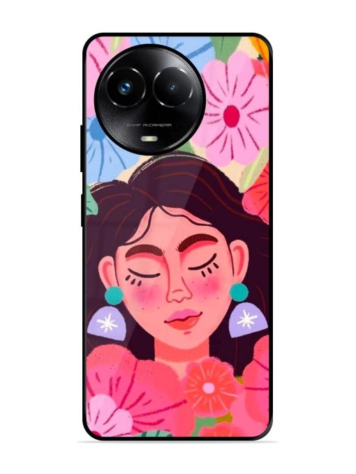 Blooming Serenity Glossy Soft Edge Case for Realme 11X (5G) Chachhi