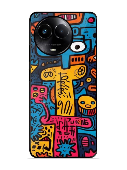 Doodletopia Glossy Soft Edge Case for Realme 11X (5G) Chachhi