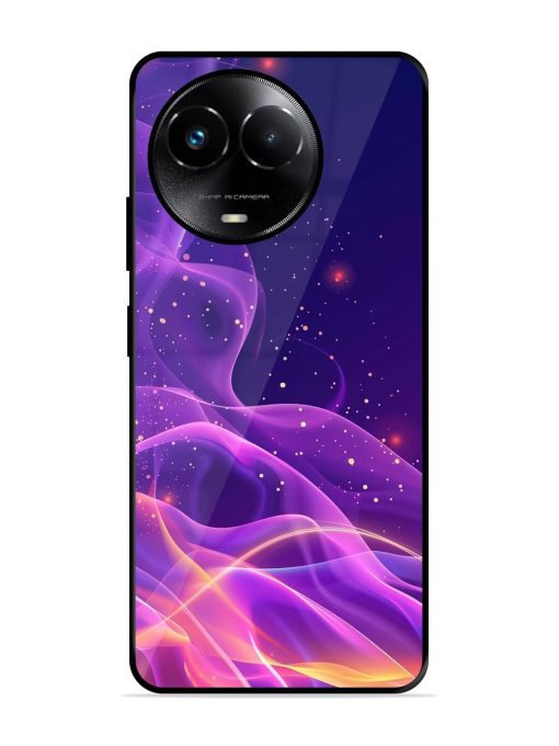 Cosmic Currents Glossy Soft Edge Case for Realme 11X (5G) Chachhi