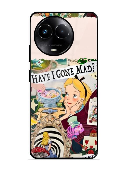 Mad Hatter'S Collage Glossy Soft Edge Case for Realme 11X (5G)