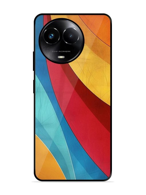 Curving Canvas Glossy Soft Edge Case for Realme 11X (5G) Chachhi