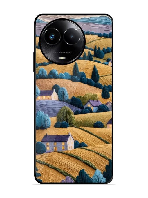 Rolling Hilltop Haven Glossy Soft Edge Case for Realme 11X (5G) Chachhi