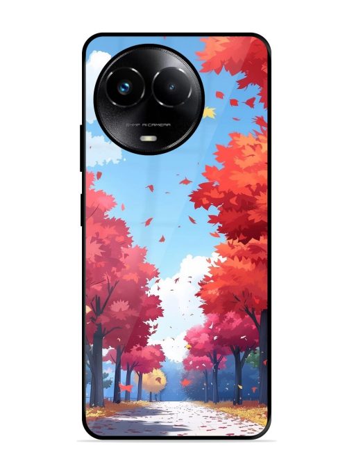 Autumn'S Embrace Glossy Soft Edge Case for Realme 11X (5G) Chachhi