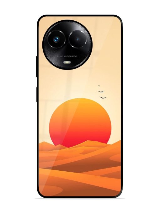 Desert Sunset Glossy Soft Edge Case for Realme 11X (5G) Chachhi