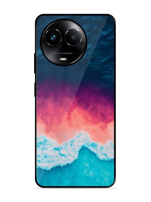 Where The Ocean Meets The Sky Glossy Soft Edge Case for Realme 11X (5G) Chachhi