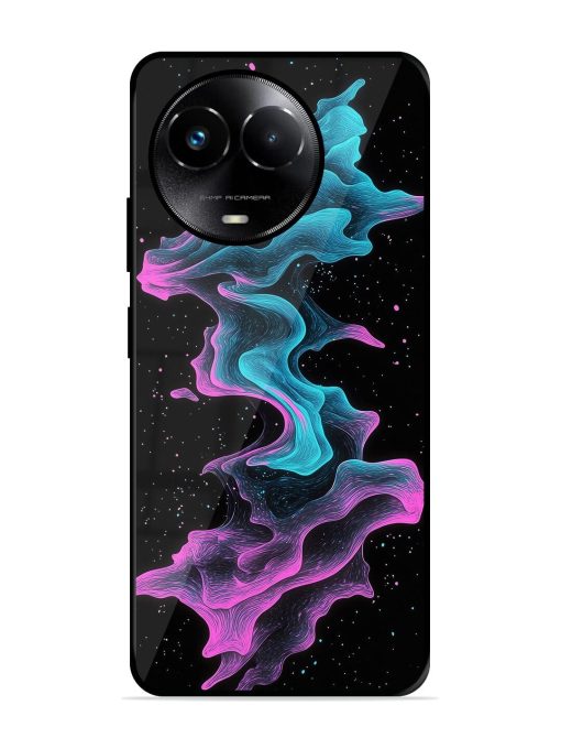 Cosmic Currents Glossy Soft Edge Case for Realme 11X (5G) Chachhi