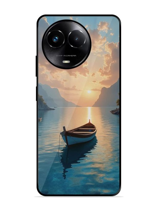 Serene Sunset Glossy Soft Edge Case for Realme 11X (5G) Chachhi