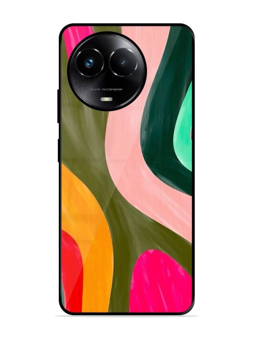 Wavy Wonder Glossy Soft Edge Case for Realme 11X (5G) Chachhi