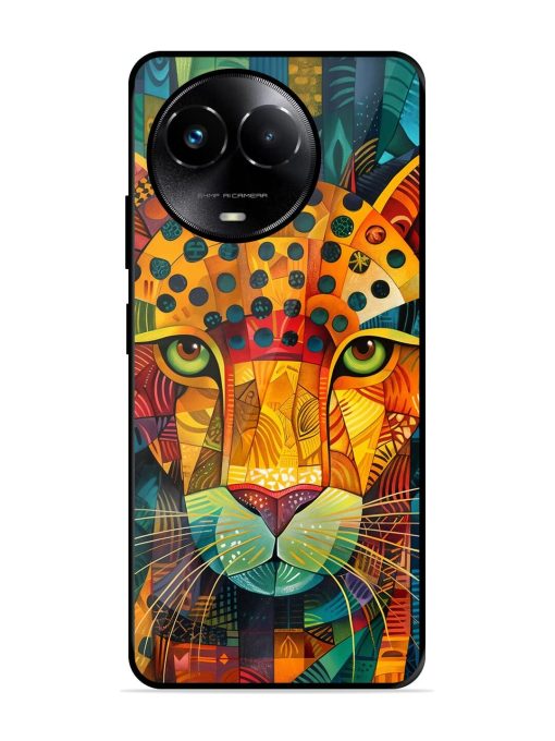 Mosaic Majesty Glossy Soft Edge Case for Realme 11X (5G) Chachhi