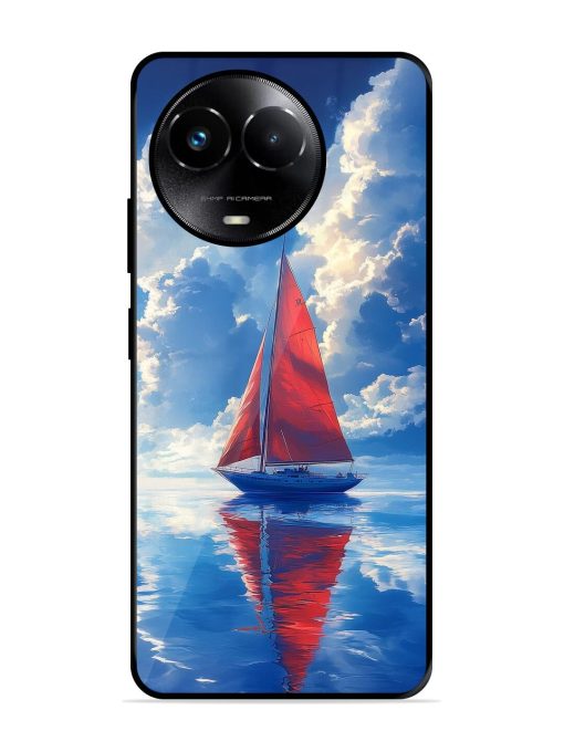 Crimson Sails Glossy Soft Edge Case for Realme 11X (5G) Chachhi