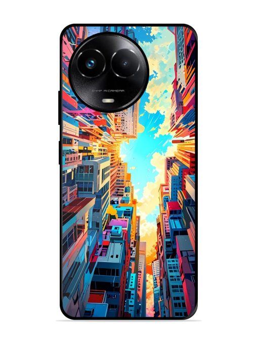 Skyward City Glossy Soft Edge Case for Realme 11X (5G) Chachhi