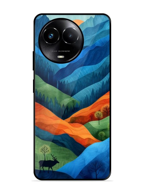 Layers Of The Land Glossy Soft Edge Case for Realme 11X (5G) Chachhi