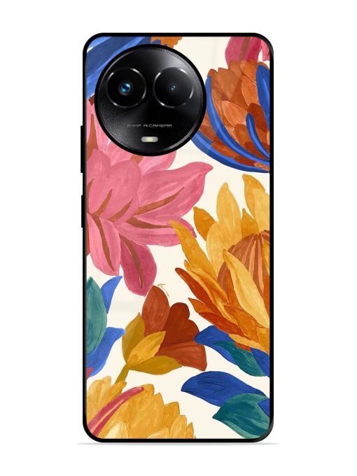 Blooming Tapestry Glossy Soft Edge Case for Realme 11X (5G) Chachhi