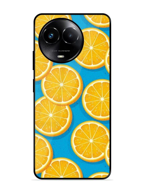 Citrus Symphony Glossy Soft Edge Case for Realme 11X (5G) Chachhi