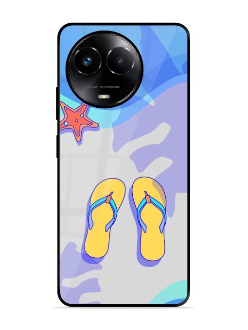 Sandy Toes And Salty Seas Glossy Soft Edge Case for Realme 11X (5G) Chachhi