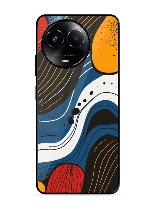 Abstract Expression Glossy Soft Edge Case for Realme 11X (5G) Chachhi