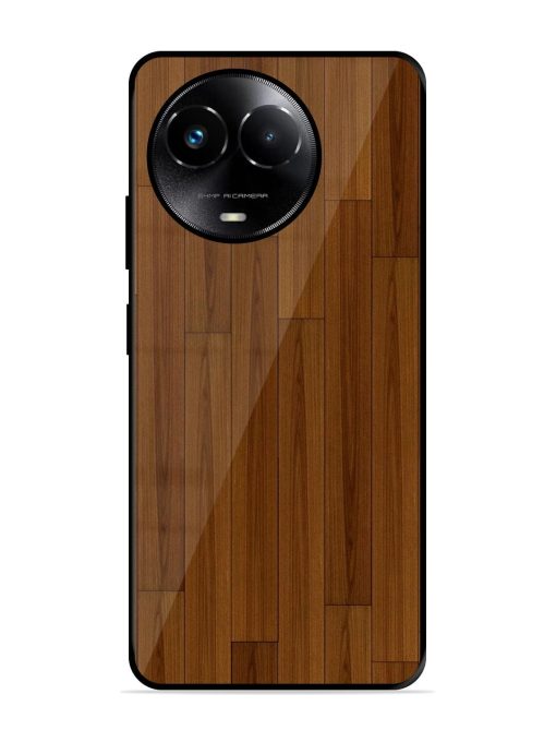 Warm Woodgrain Glossy Soft Edge Case for Realme 11X (5G)