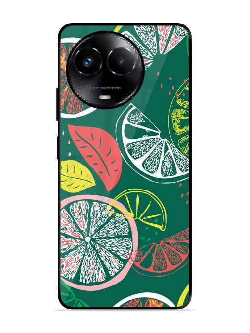 Citrus Symphony Glossy Soft Edge Case for Realme 11X (5G) Chachhi