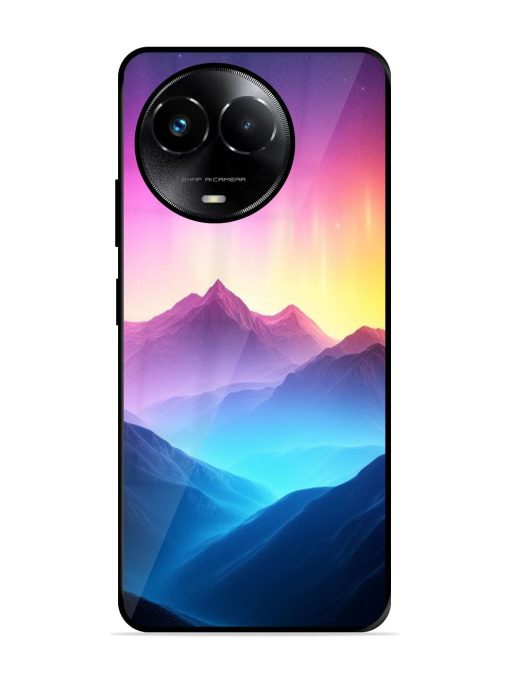 Cosmic Mountains Glossy Soft Edge Case for Realme 11X (5G) Chachhi