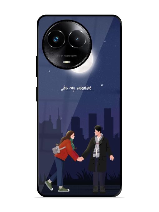 Moonlight Proposal Glossy Soft Edge Case for Realme 11X (5G) Chachhi