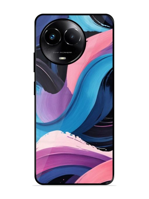 Whimsical Waves Glossy Soft Edge Case for Realme 11X (5G) Chachhi