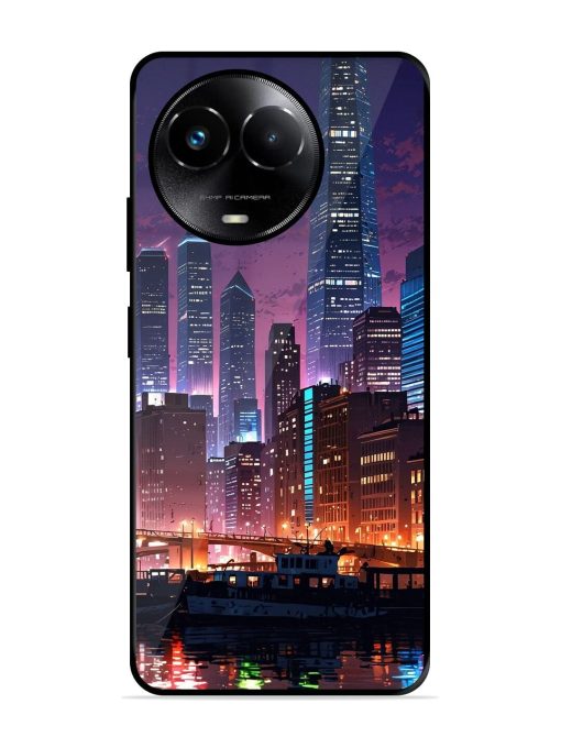 Neon Nightscape Glossy Soft Edge Case for Realme 11X (5G)