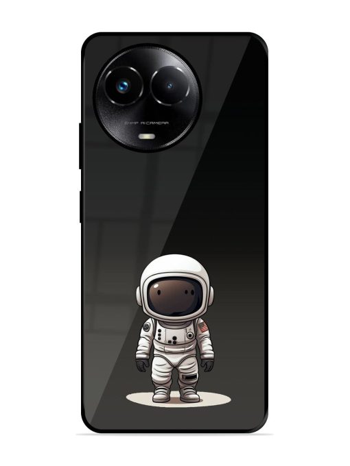 Neon Astronaut Glossy Soft Edge Case for Realme 11X (5G) Chachhi