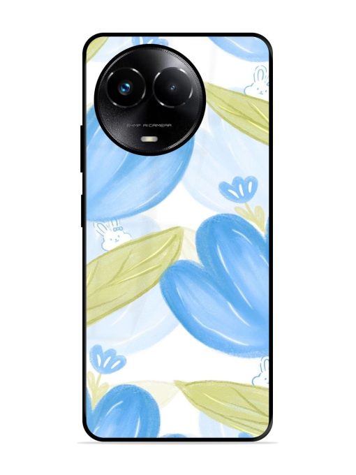 Bunny'S Blue Garden Glossy Soft Edge Case for Realme 11X (5G) Chachhi