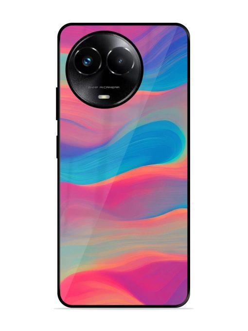 Wavy Wonder Glossy Soft Edge Case for Realme 11X (5G) Chachhi