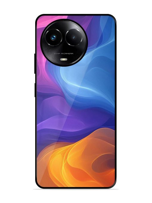 Cosmic Currents Glossy Soft Edge Case for Realme 11X (5G) Chachhi