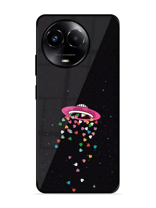 Love From Above Glossy Soft Edge Case for Realme 11X (5G) Chachhi