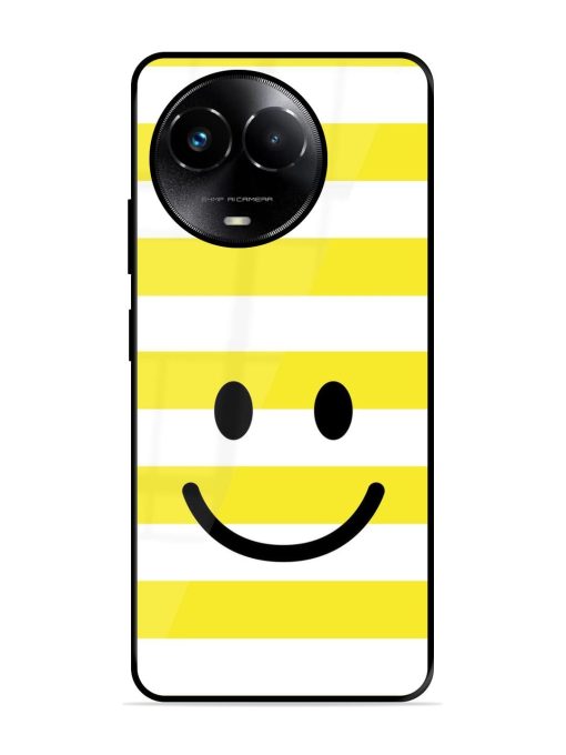 Smiling Stripes Glossy Soft Edge Case for Realme 11X (5G) Chachhi