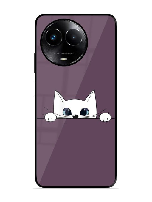 Peek-A-Boo Kitty Glossy Soft Edge Case for Realme 11X (5G) Chachhi