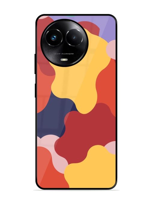 Gooey Color Chaos Glossy Soft Edge Case for Realme 11X (5G) Chachhi