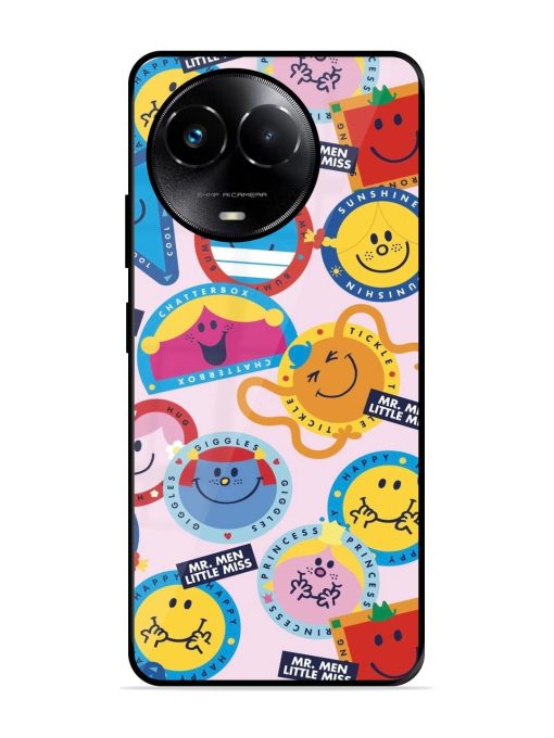 Whimsical Mr. Men & Little Miss Glossy Soft Edge Case for Realme 11X (5G) Chachhi