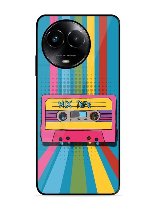 Retro Cassette Tapes Glossy Soft Edge Case for Realme 11X (5G) Chachhi