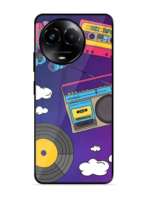 Retro Vibes Glossy Soft Edge Case for Realme 11X (5G)